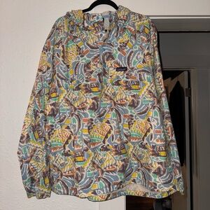 Patagonia Blue and Yellow Patterned Jacket